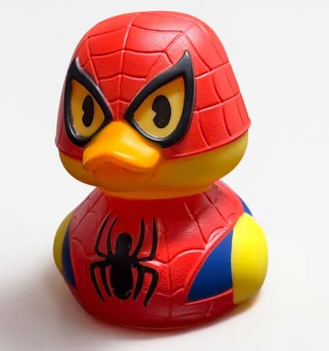 Резиновая утка Duckalooz [Человек-паук] 3-дюймовая игрушка для ванной