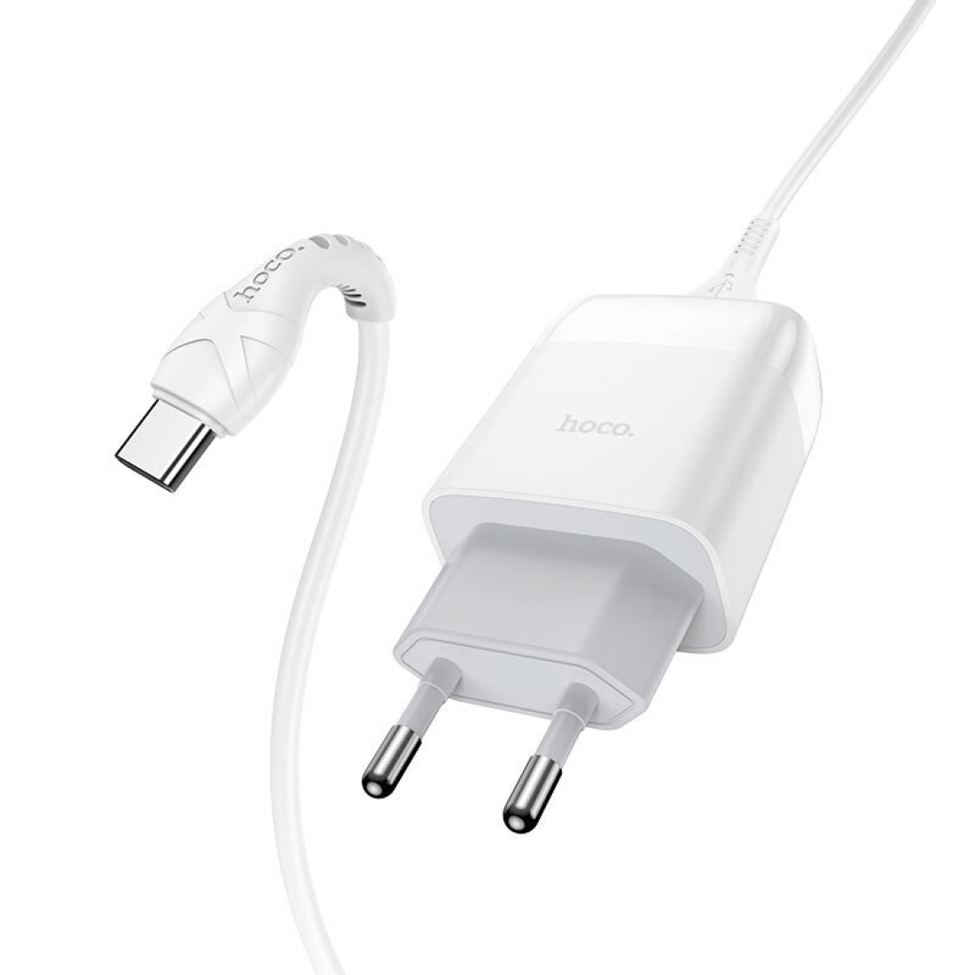 Сетевое зарядное устройство, 1 USB 3.0A (C72Q), HOCO, Type-C, белый