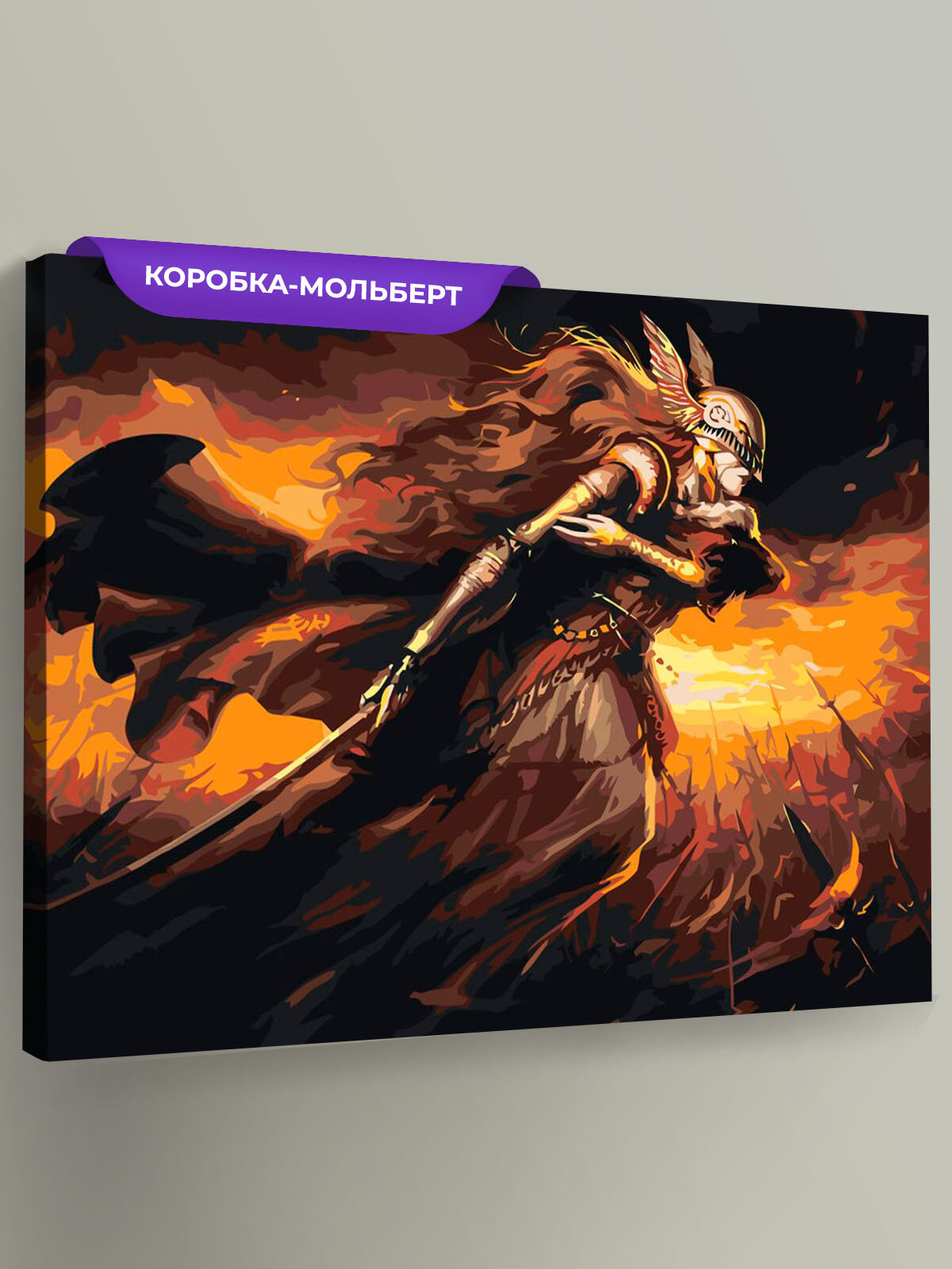 Картина по номерам на холсте на подрамнике Elden Ring Элден Ринг: Маления 5 40х50