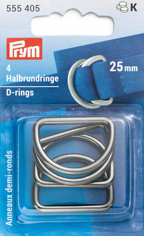 Полукольца 25мм сплав цинка оружейного металла 4шт в упаковке Prym 555405