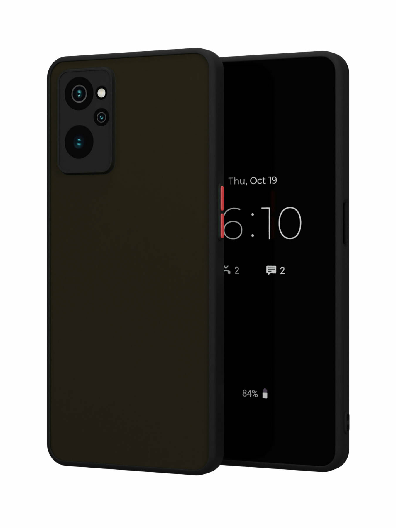 Чехол Mcover на realme 9i / для Реалми 9ай, противоударный, с защитой камеры, черный