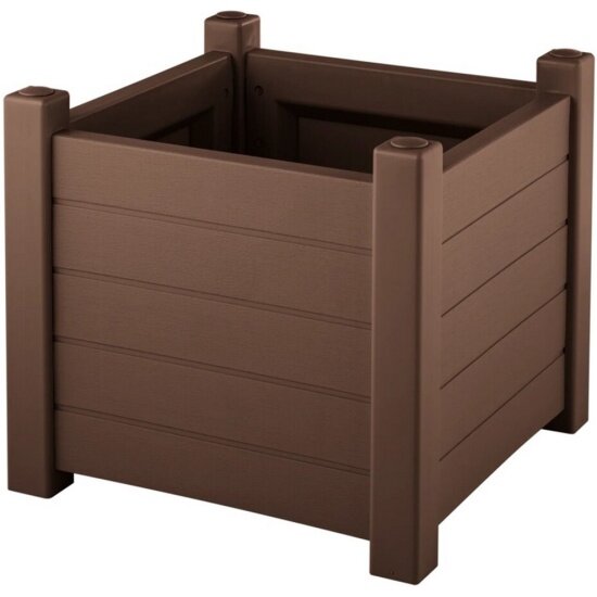 Кашпо Элластик пласт Прованс квадратное  какао 