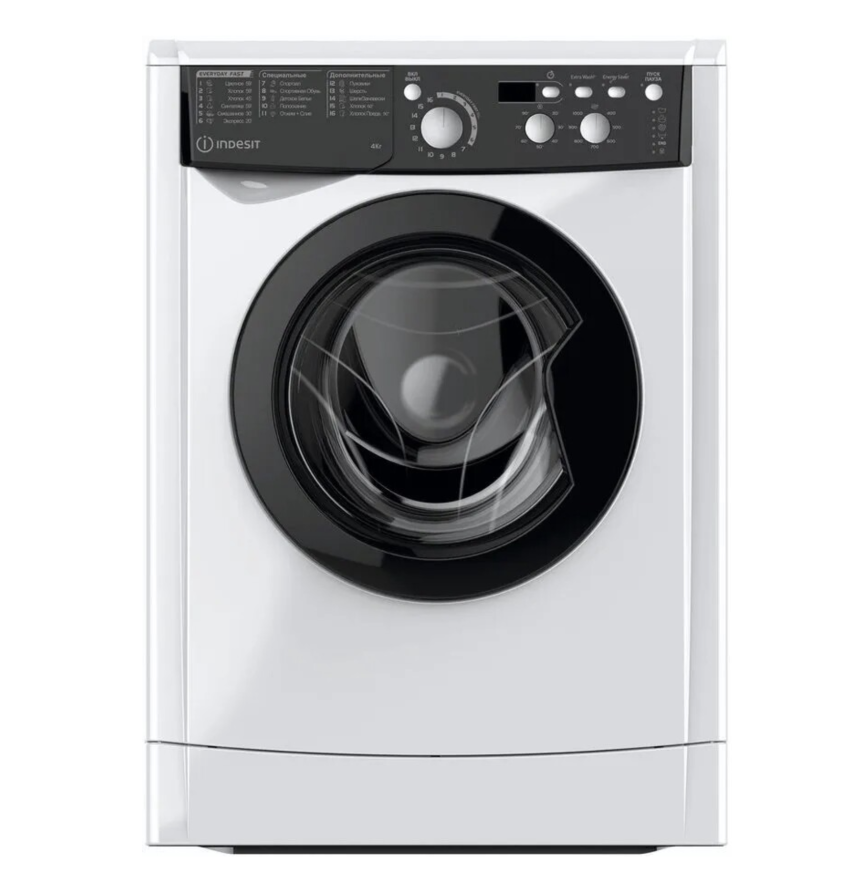 Стиральная машина INDESIT EWUD4105BKCIS 4 кг 869991650260 белый