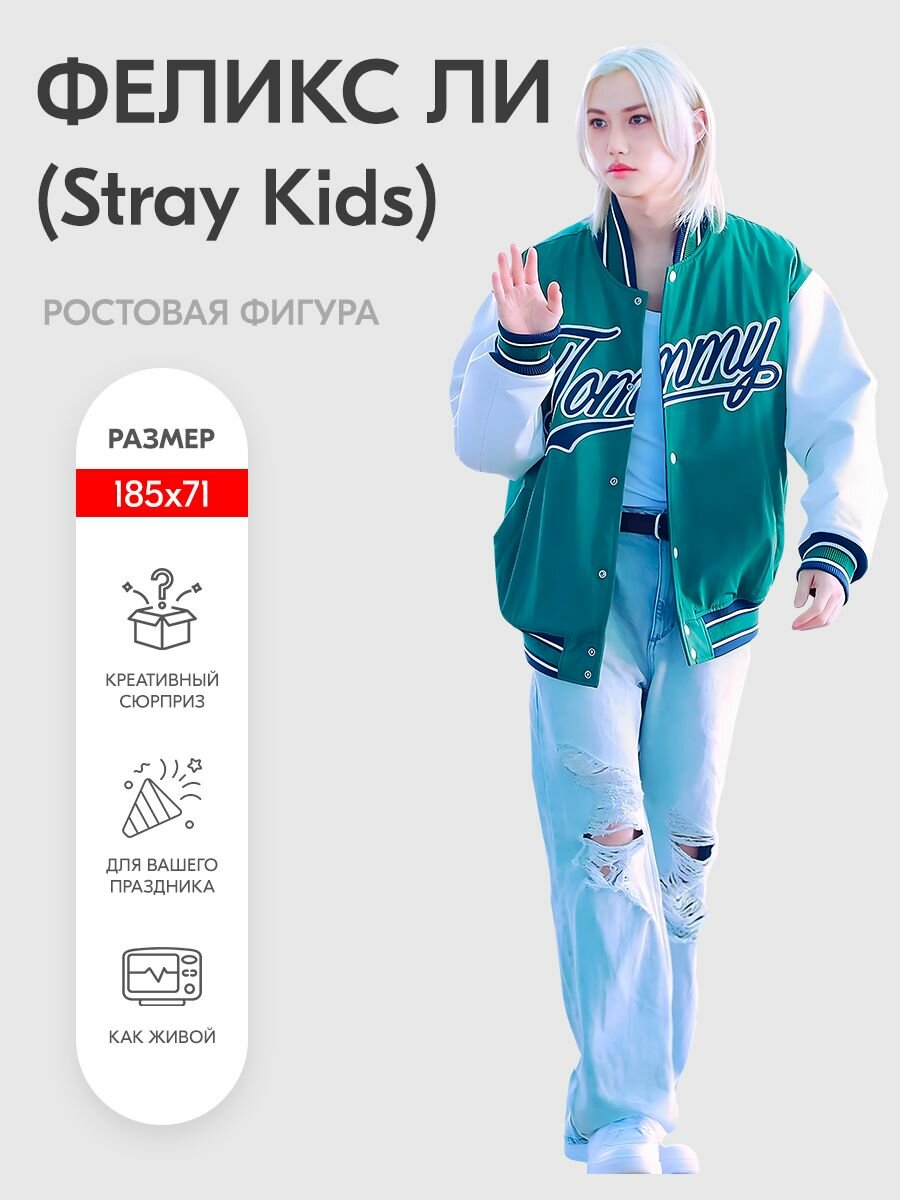 Аксессуар для фотосессий, Феликс Ли (Stray Kids) 2 ростовая фигура