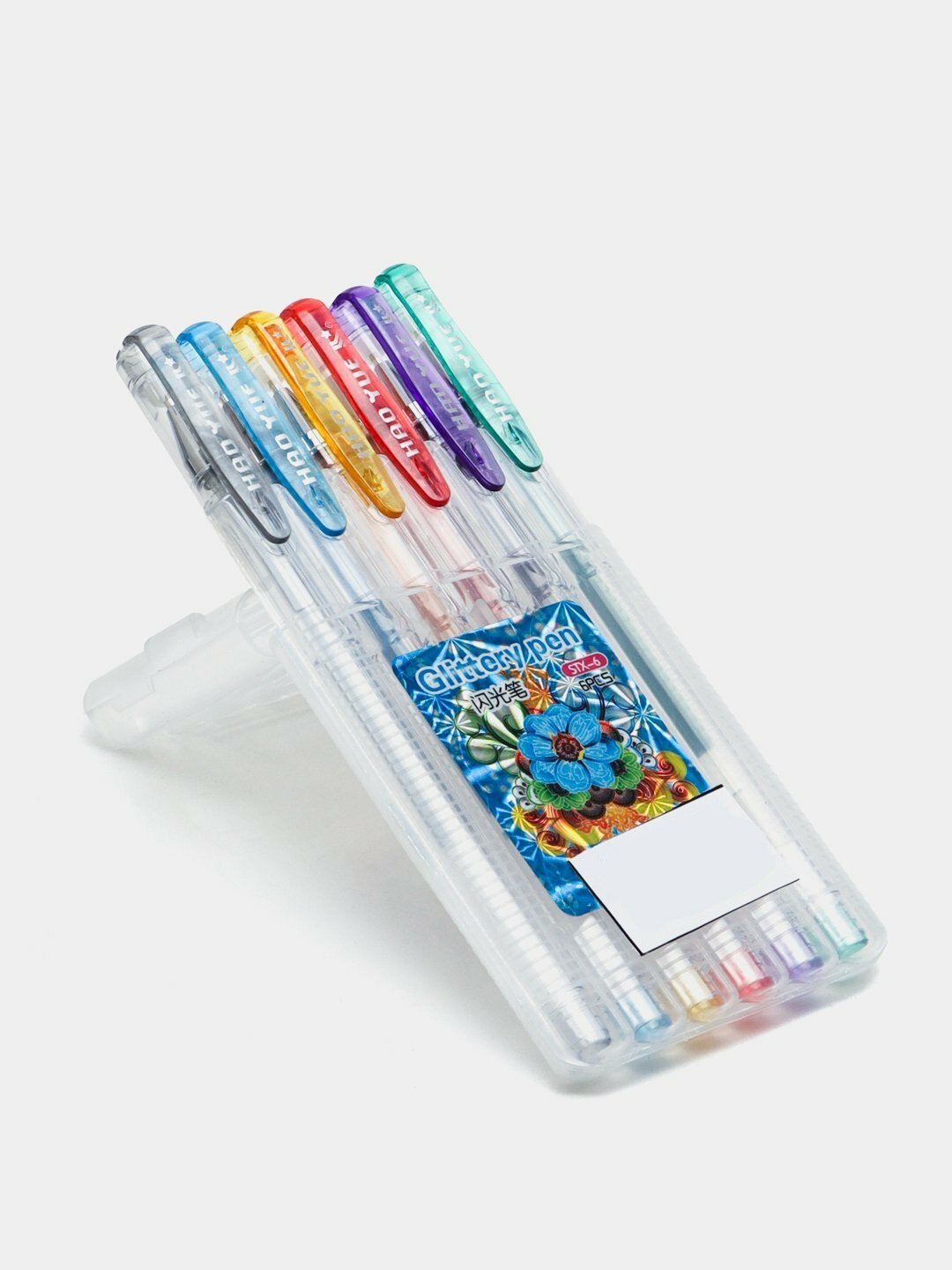 Блестящие ручки набор, гелиевые, цветные ручки, 6 цветов, Набор гелевых ручек в ярких тонах