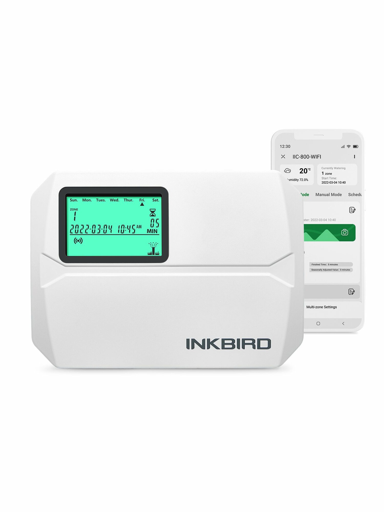 Контроллер полива INKBIRD IIC-800-WIFI 8 зон полива поддержка WI-FI экран