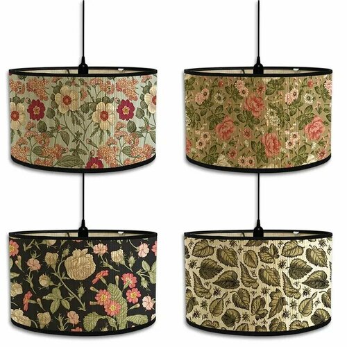 Абажур универсальный Ретро Этническое Искусство Несколько стилей ремесла из бамбука E27 30х30х20 см 2239₽