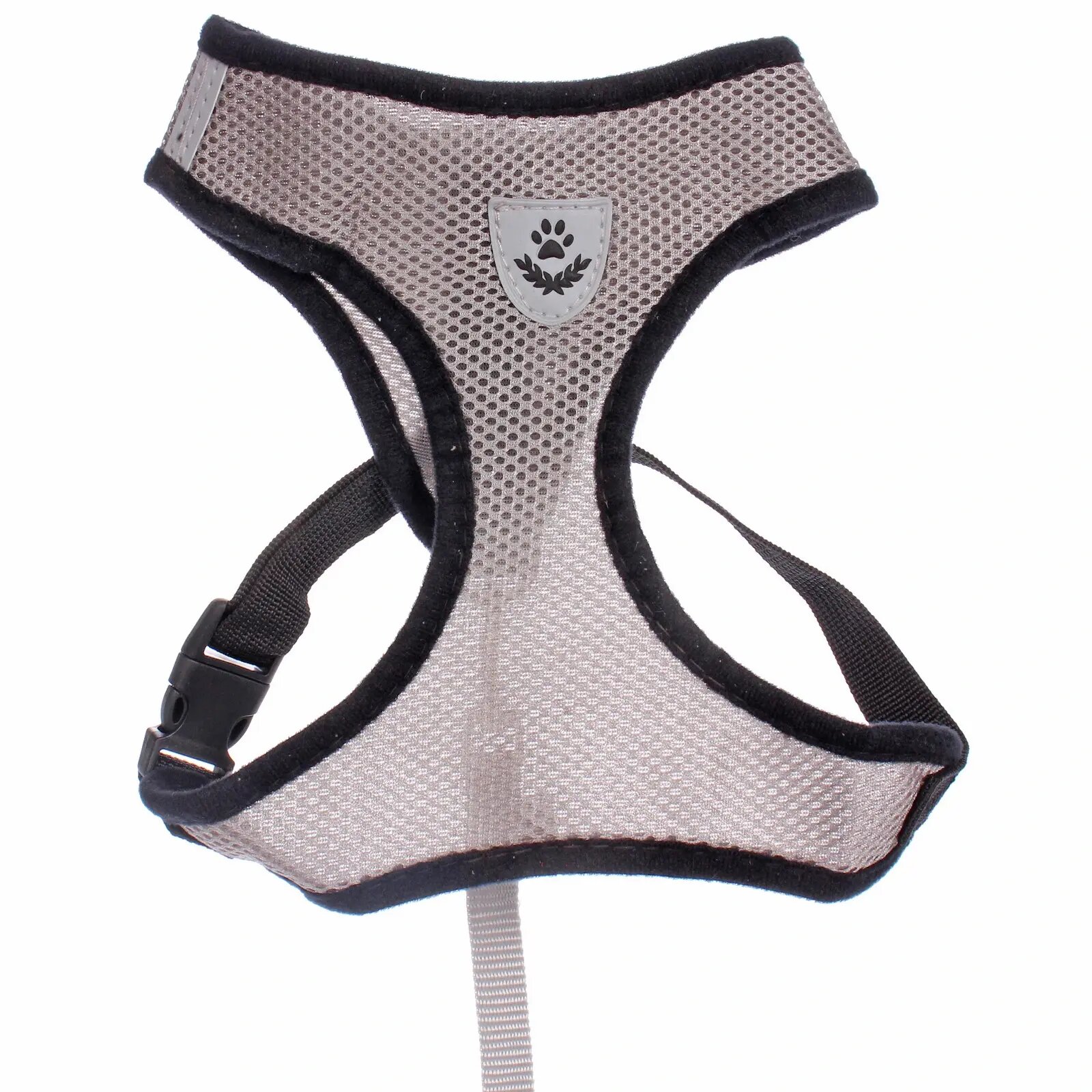 Картинки Шлейка с поводком 118см «Sweet puppy», размер XL, серый, комфорт и безопасность