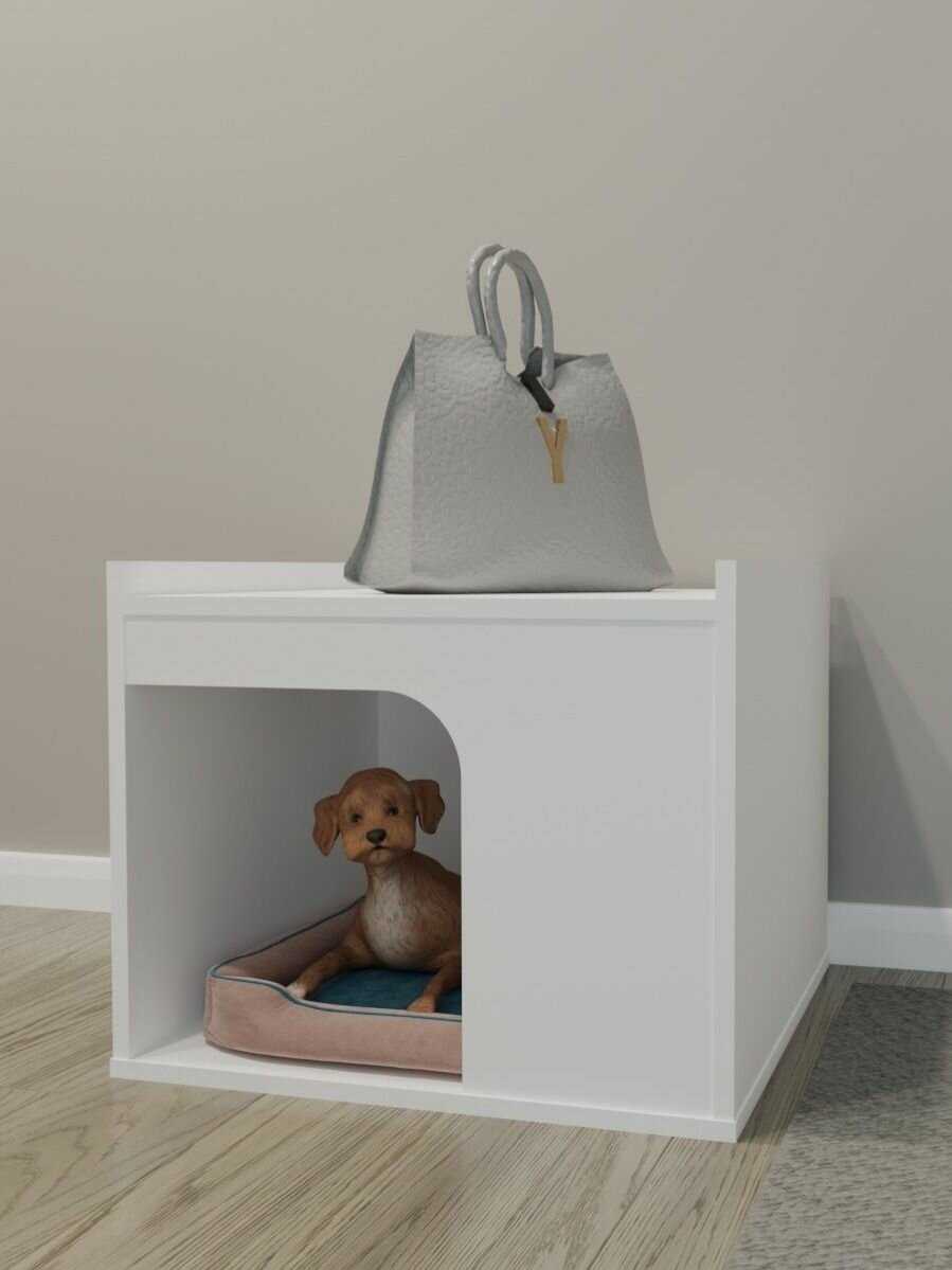 Изображение Тумба прикроватная напольная Домик для кошек и собак, 55х45 см