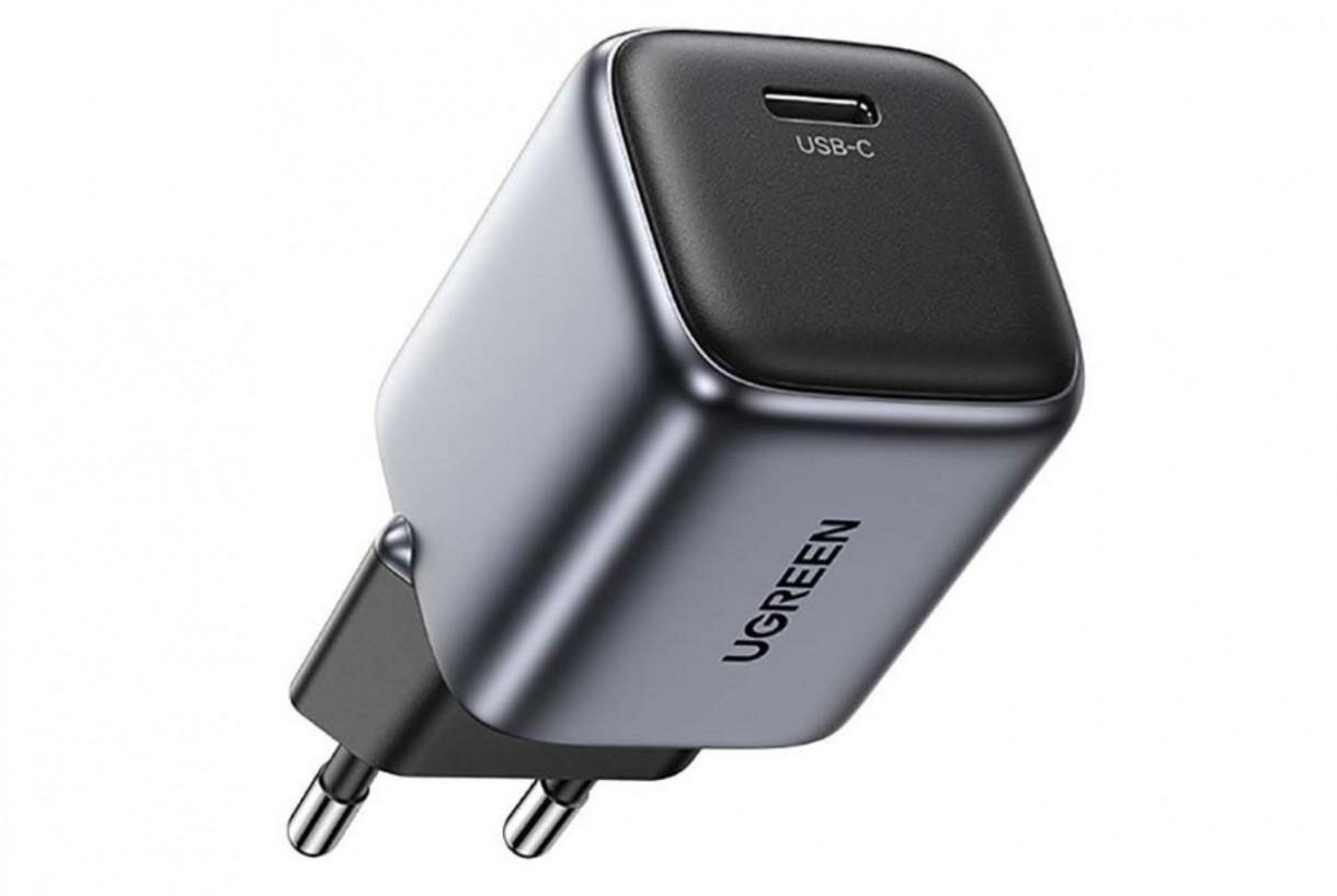 Зарядное устройство UGREEN CD318 Nexode Mini USB-C 20W PD GaN Серый