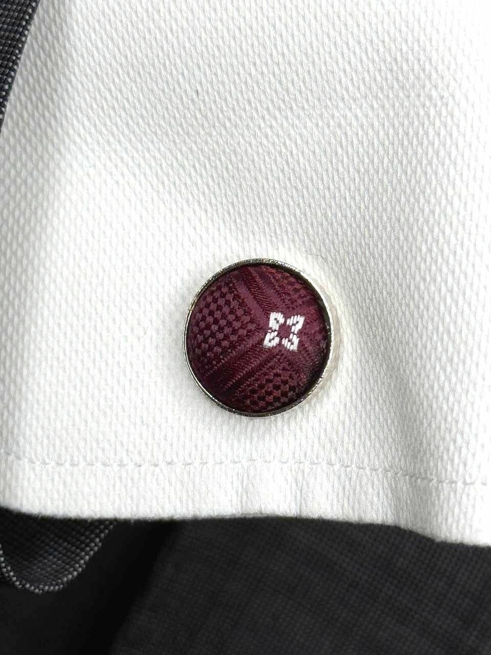 Запонки Tonali Baie, бордовый — фото 1