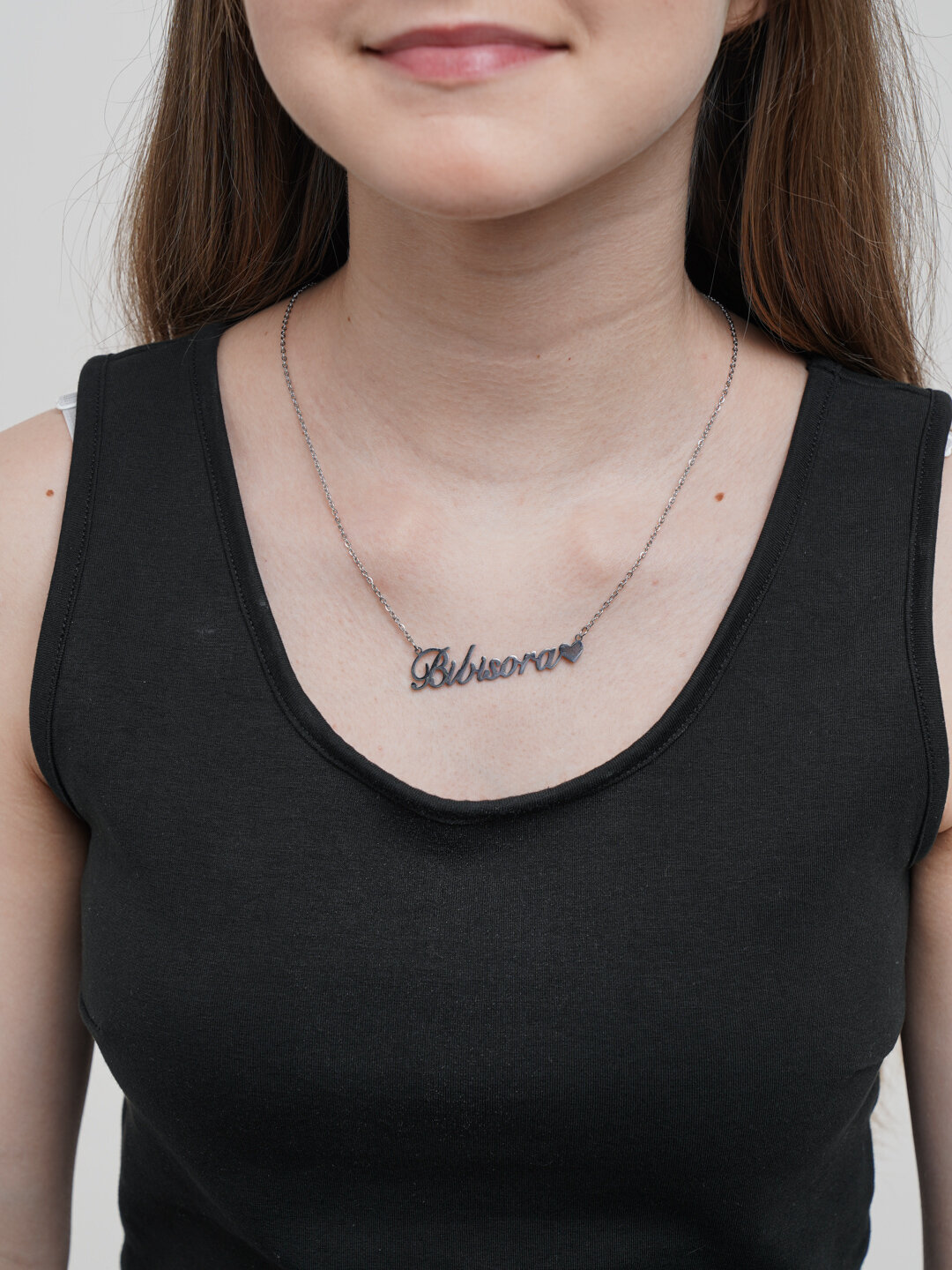 Цепь, 1 шт., длина 50 см, серебряный — фото 1