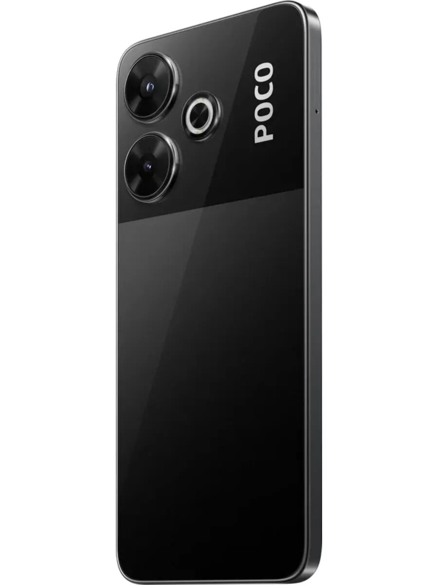 Смартфон POCO M6 6+128 N19C/Black/6.79" FHD+/IPS/90Hz/MTK G91 Ultra/And14/108+2MP/13MP/microSD/5030mAh — фото 1