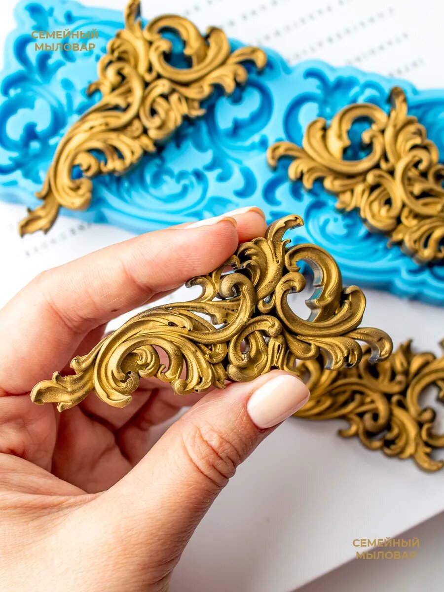 Силиконовая форма / молд для рукоделия "Лепнина" — фото 1
