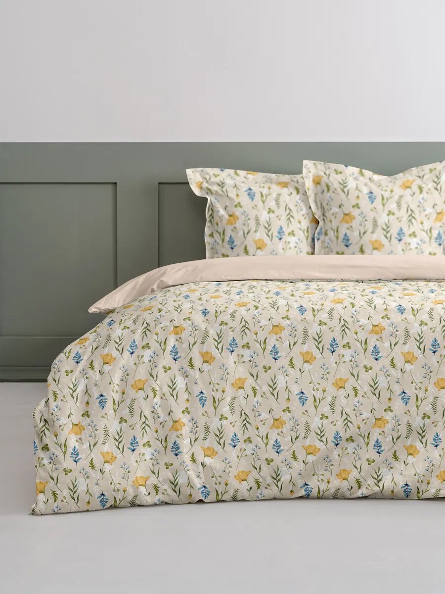 Постельное белье 1,5сп эффект Персика