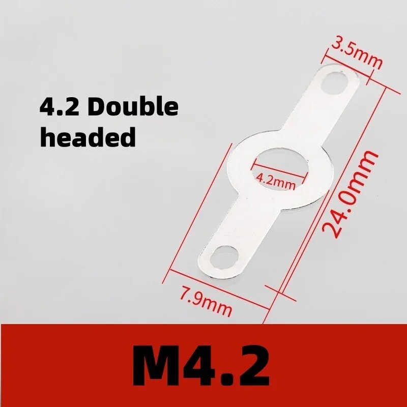 Посеребренные медные паяльные клеммы с двойной головкой M2 2-M4 2