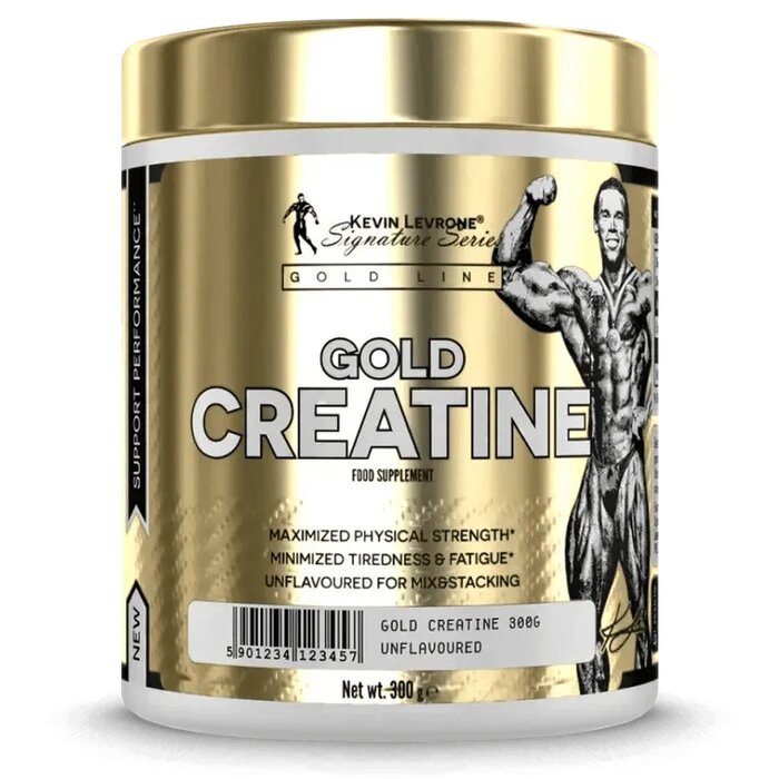Креатин Kevin Levron "Gold", чистый моногидрат, 60 порций, 300 гр 2 дизайна — фото 1