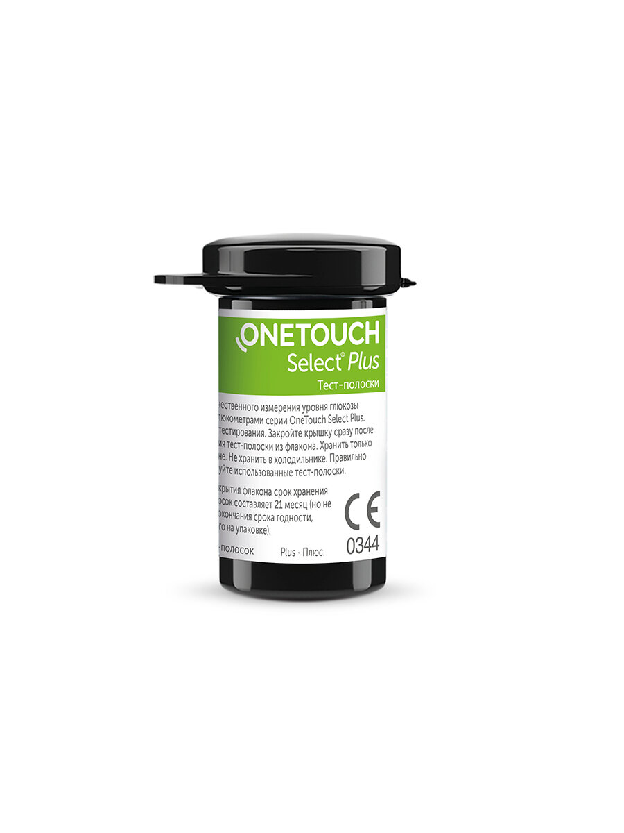 Тест-полоски OneTouch Select® Plus №25, для глюкометров OneTouch Select Plus Simple® и OneTouch Select Plus Flex® — фото 1