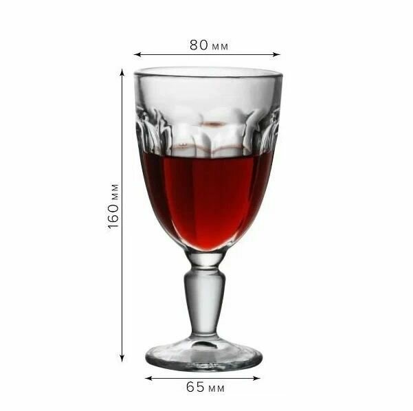 Набор бокалов "Casablanca" Pasabahce, для вина, стекло, 235 мл, 6 шт. — фото 1