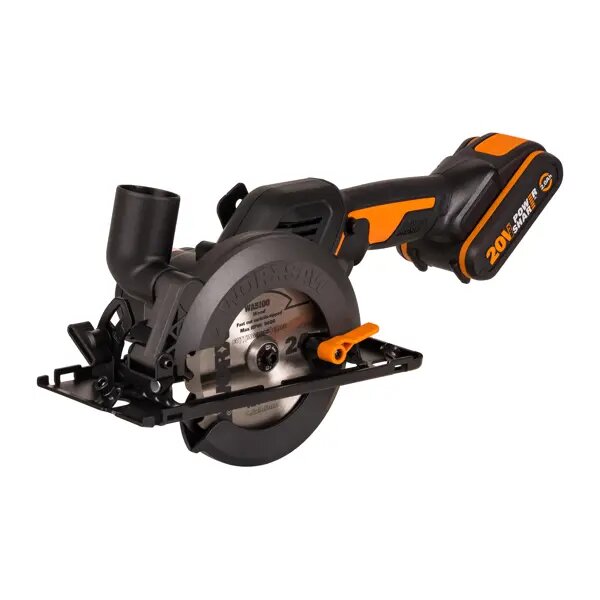 Пила циркулярная аккумуляторная Worx WT520WX, 20 В Li-ion 2 Ач, 120 мм - фото №1