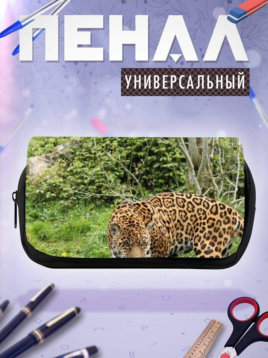Пенал косметичка Ягуар Леопард