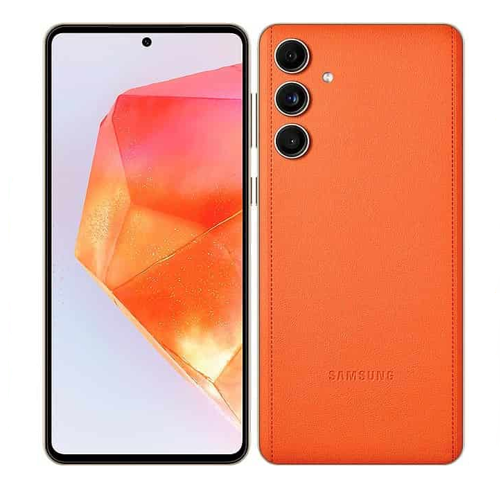 Смартфон Samsung Galaxy F55 5G (8/256Gb) оранжевый / Apricot Crush — фото 1