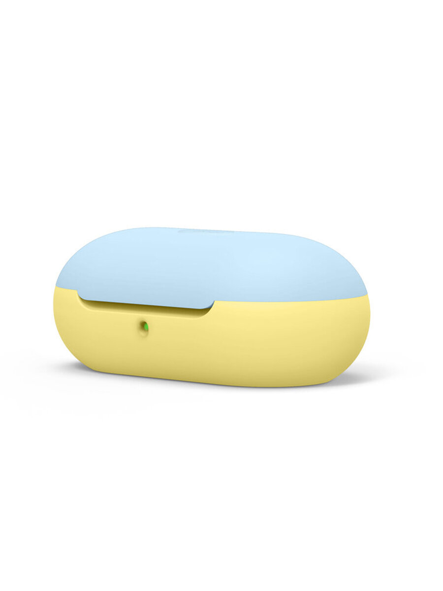 Силиконовый чехол Elago Silicone case для Galaxy Buds|Buds+, желтый/голубой