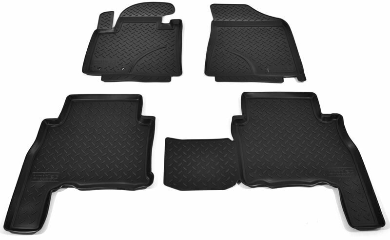 Коврики в салон автомобиля "Норпласт" для Kia Sorento (JC) (2002-2009) (полиуретан, черный)