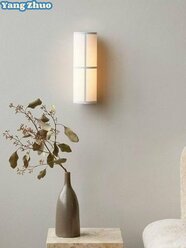 Настенный светильник из ткани в стиле Ваби-саби