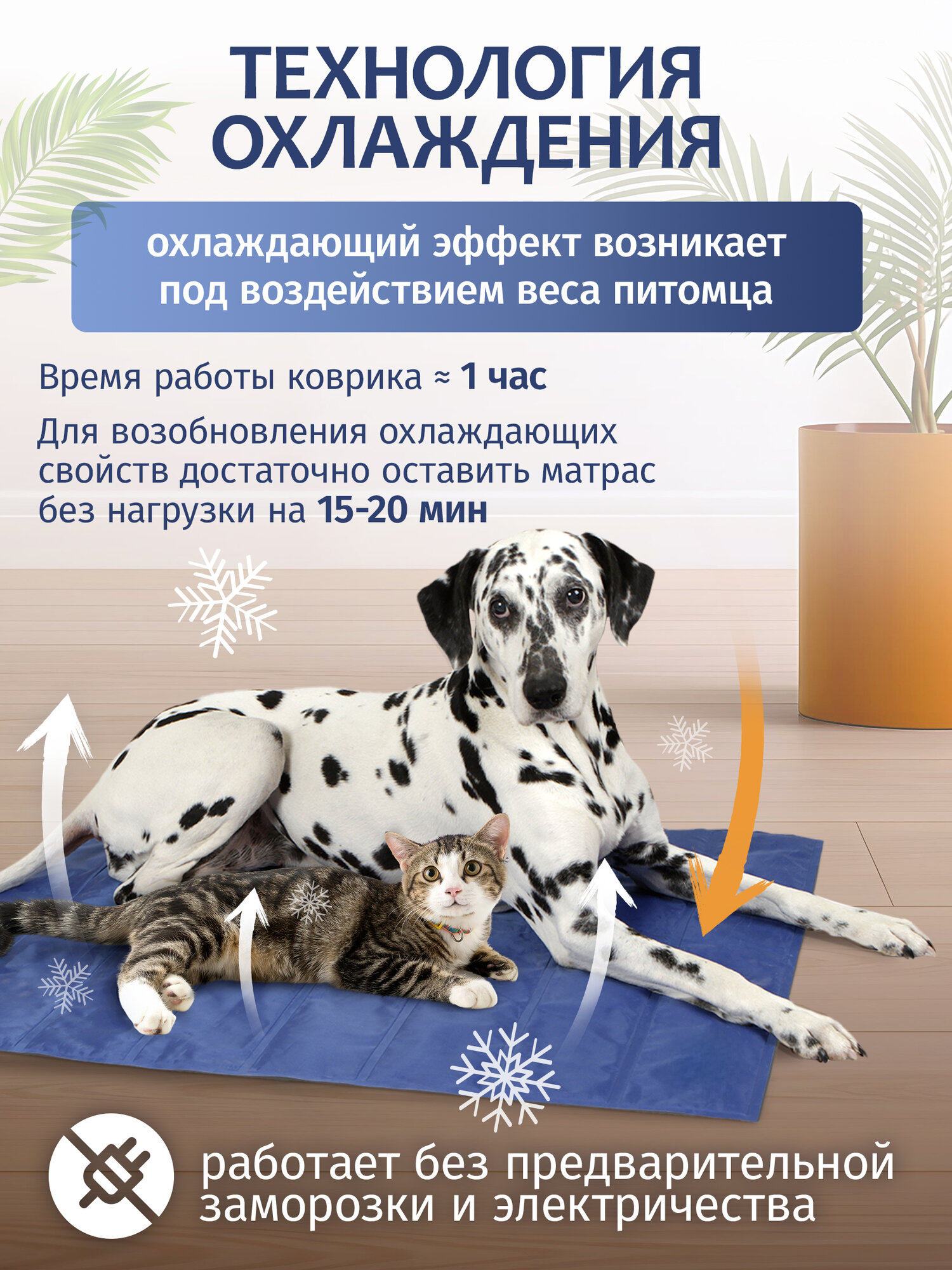 Охлаждающий коврик для собак SCRUFFS "Cool Mat", 50х40см (Великобритания) — фото 1