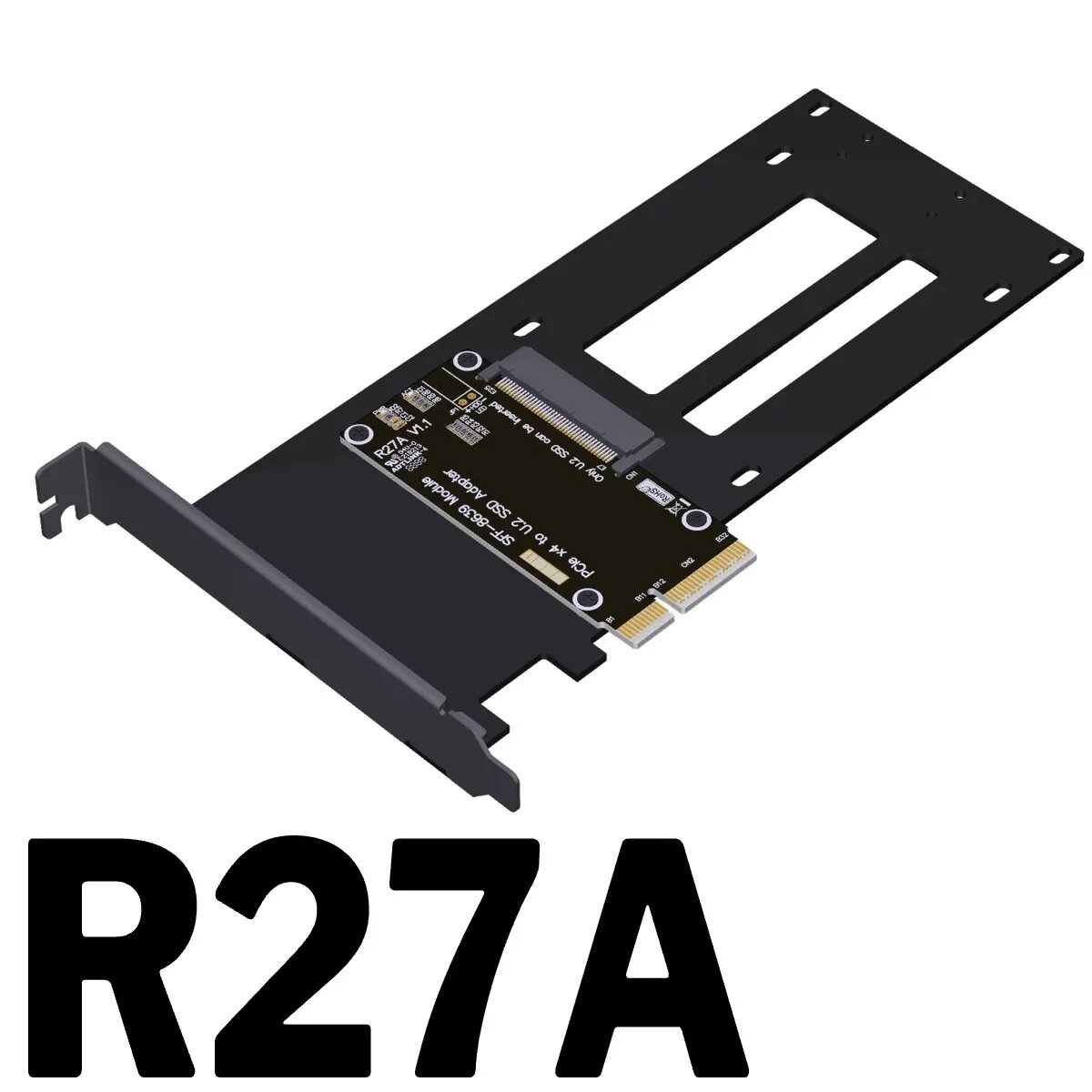ADTLink карта адаптера PCIe 4.0 x4 к U.2/U.3/E1. S/E3. S SSD R27A for U.2