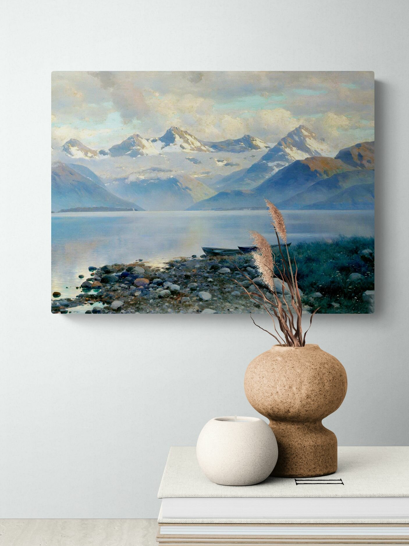 Крыжицкий Константин Яковлевич "Озеро в горах" 40х30 см — фото 1