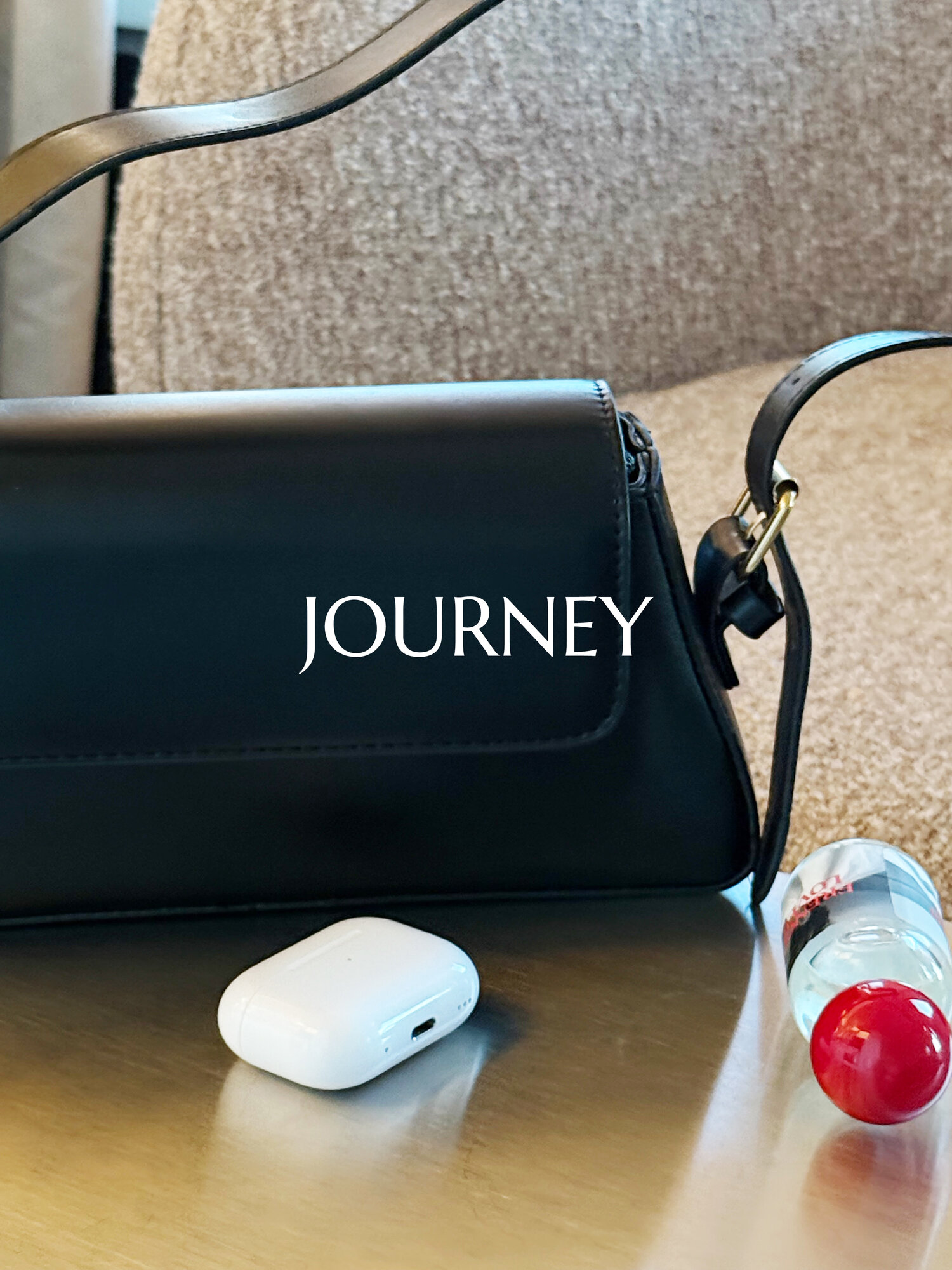Сумка кросс-боди Journey, фактура гладкая, черный