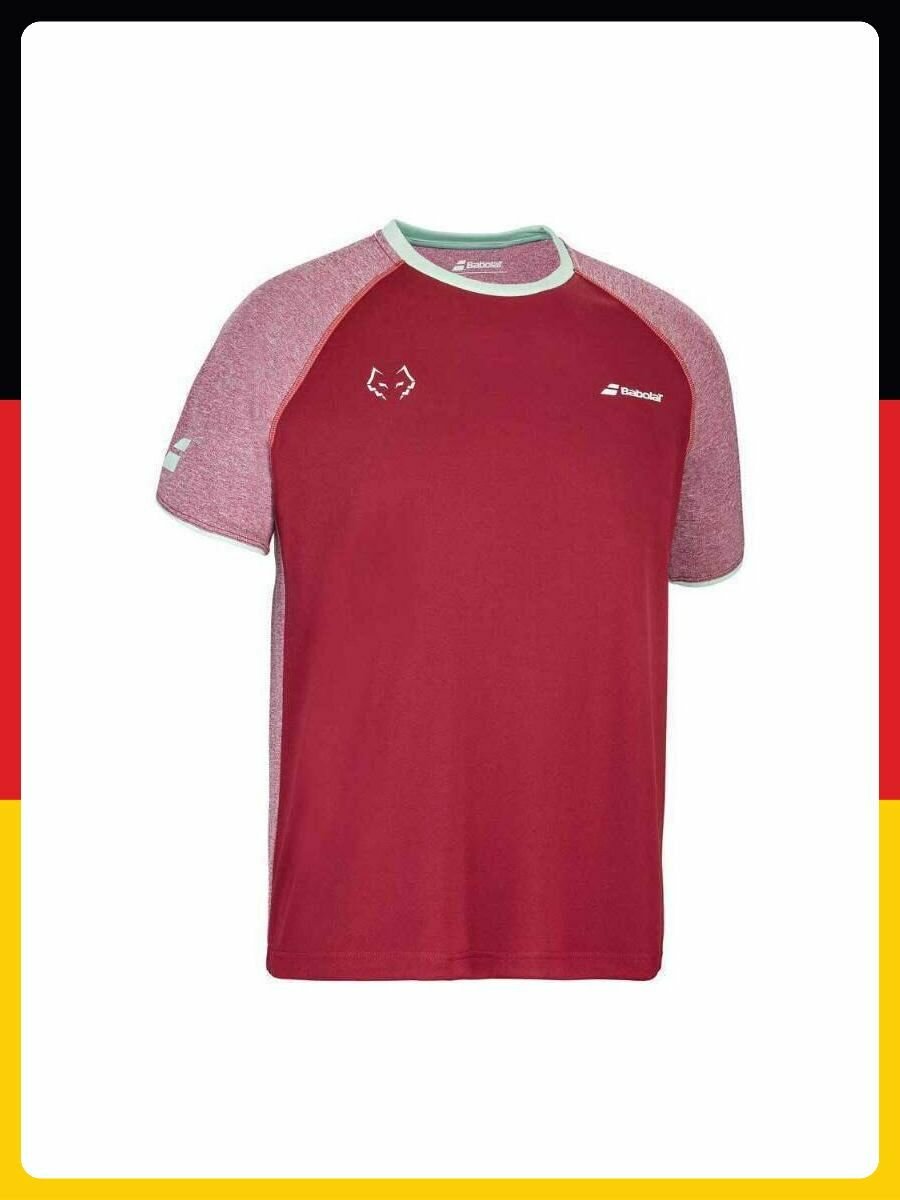 Футболка спортивная Babolat, размер 2XL, бордовый — фото 1
