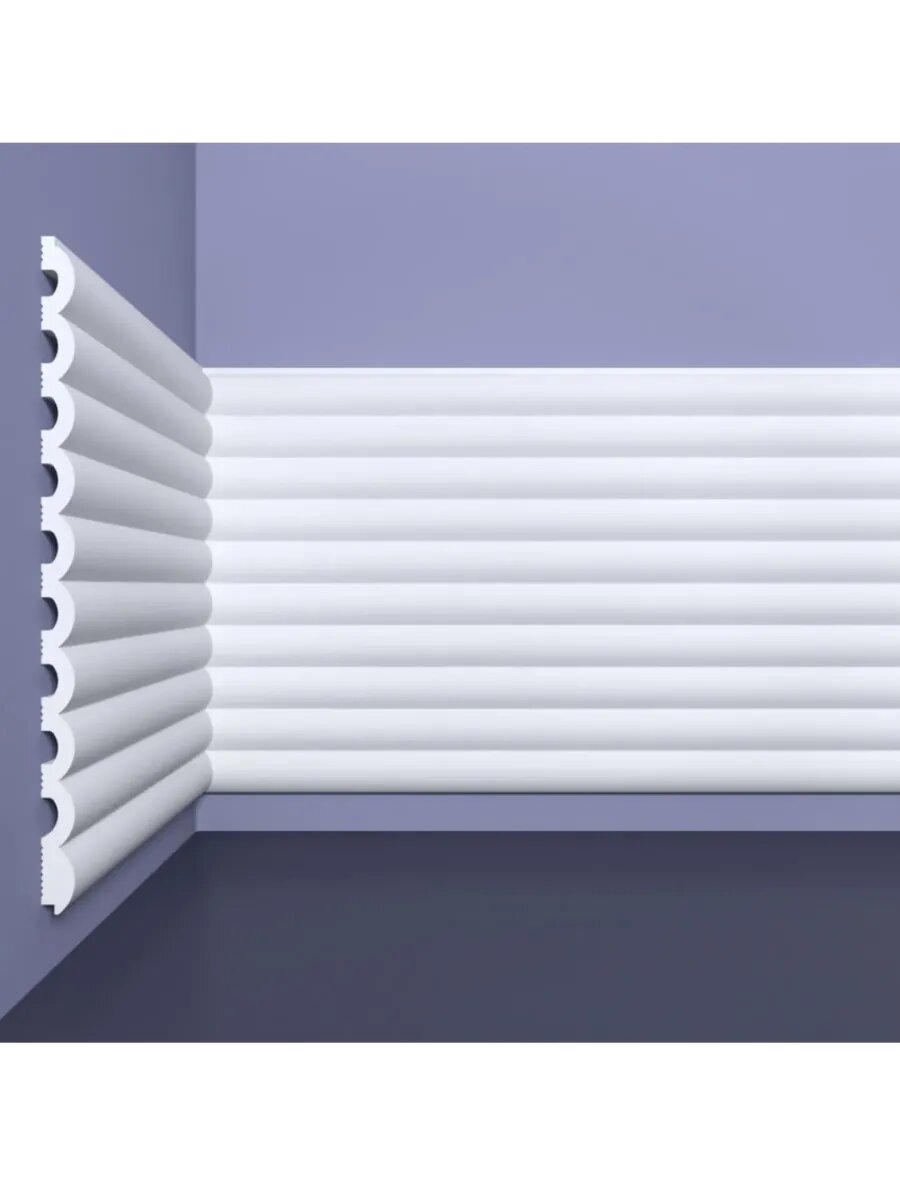 Стеновая панель bello deco СП 09/2 полистирол 3D белая 20 см х 20 см x 1 см