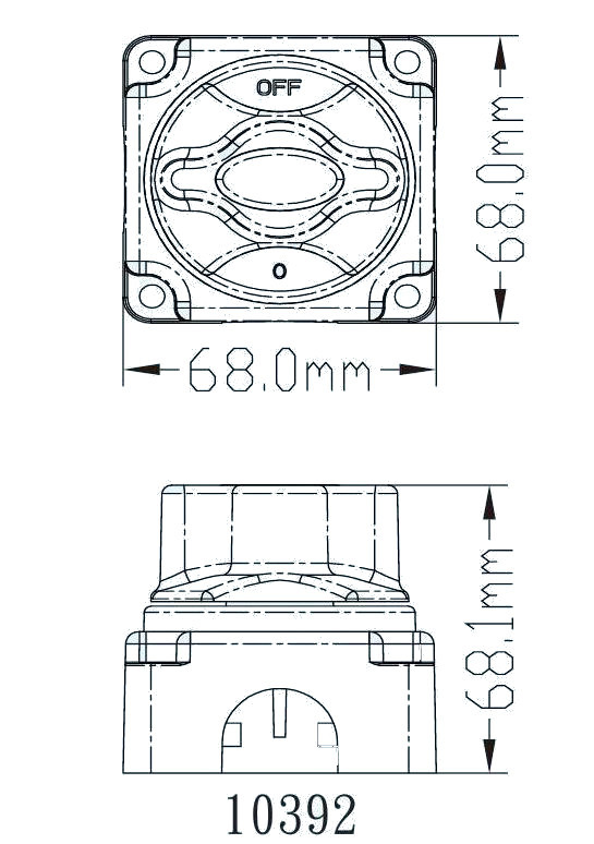 Выключатель массы "OFF-ON" (1 Акб) 250А (Москва) — фото 1