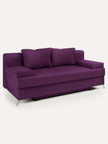 Изображение товара Диван-кровать Лайт 130х190 см, прямой, раскладной еврокнижка, фиолетовый