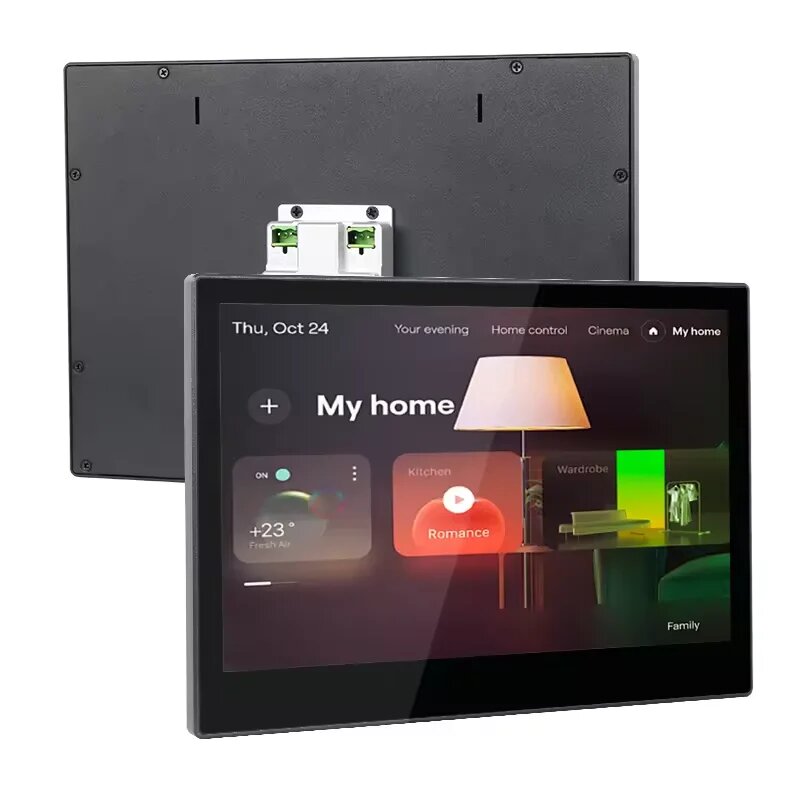 Новый 10-дюймовый планшет Android POE, панель управления умным домом, корпус из алюминиевого сплава, сенсорный экран IPS, Wi-Fi BT RS485, вход постоянного тока, 4G 32G POE