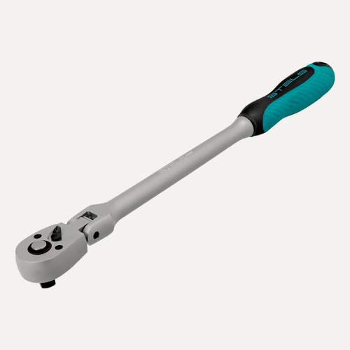 Изображение товара Ключ-трещотка шарнирный 3/8", СrV, 72 зуба, с быстрым сбросом, матовый хром Stels