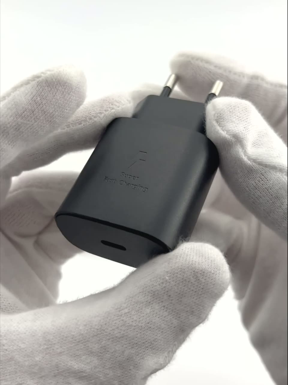 Блок питания Type С для Samsung, 25W с быстрой зарядкой телефона, черный / Original drop — фото 1