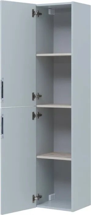 Шкаф-пенал для ванной Aquanet Алвита серый