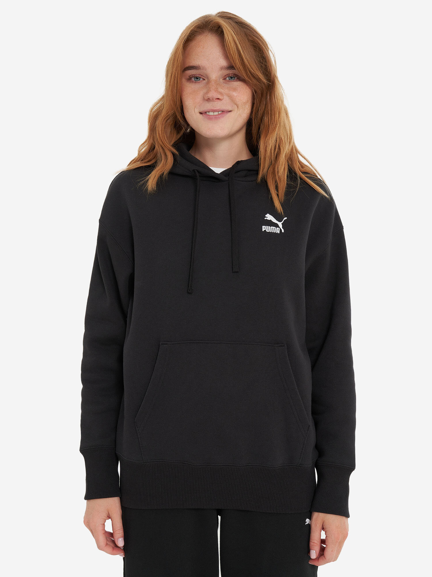 Худи спортивное PUMA, размер L, , черный — фото 1