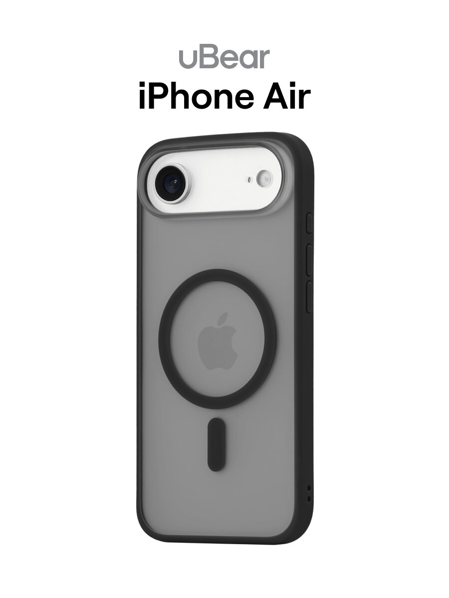 Чехол на iPhone Air uBear Cloud Mag Case, магнитный, цвет: черный