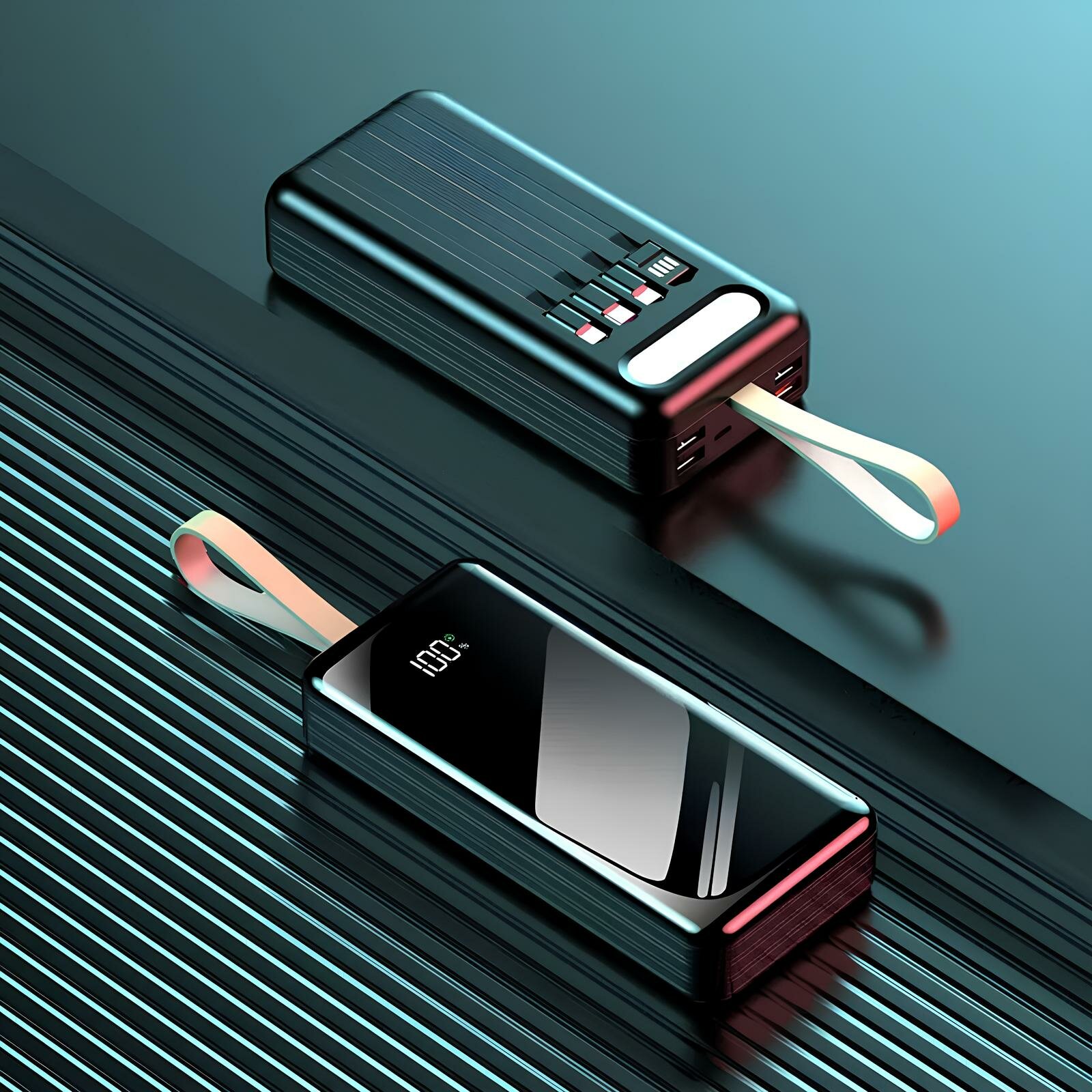 Внешний аккумулятор POWER BANK, с экраном, быстрая зарядка, мощность 66 Вт