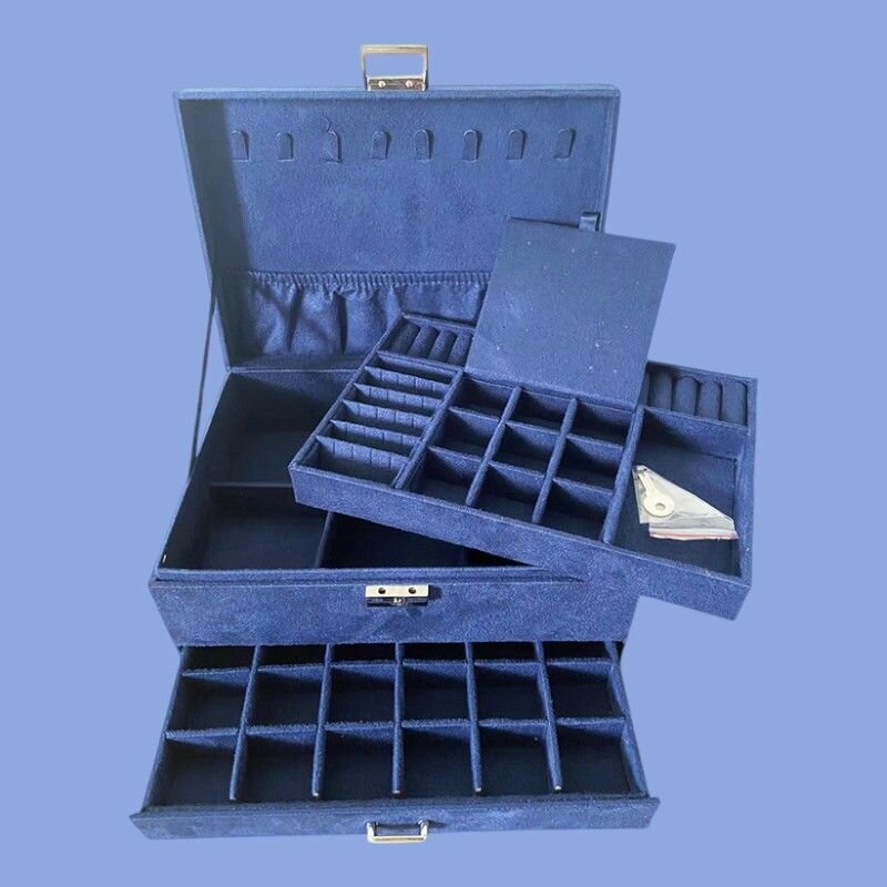 Шкатулка для хранения украшений Мальта, темно-синий — фото 1