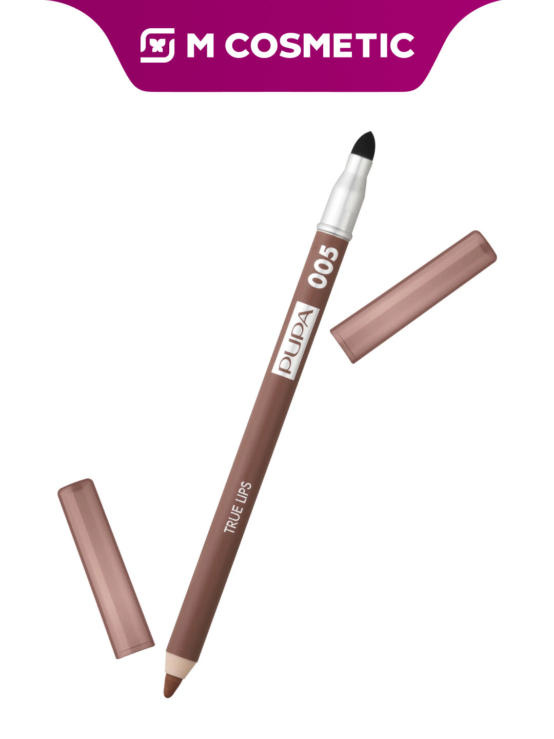 Карандаш для губ Pupa True Lips, тон 005, кремово-гелевая текстура, 1.2 г