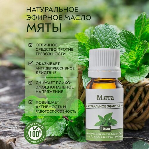 Изображение товара Мята, натуральное эфирное масло, 10 мл