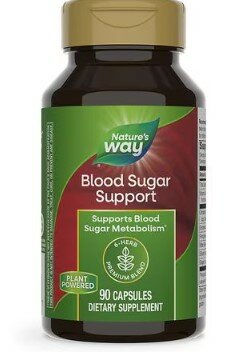 Nature’s Way Blood Sugar Manager — комплекс для поддержки уровня сахара в крови, 90 капсул