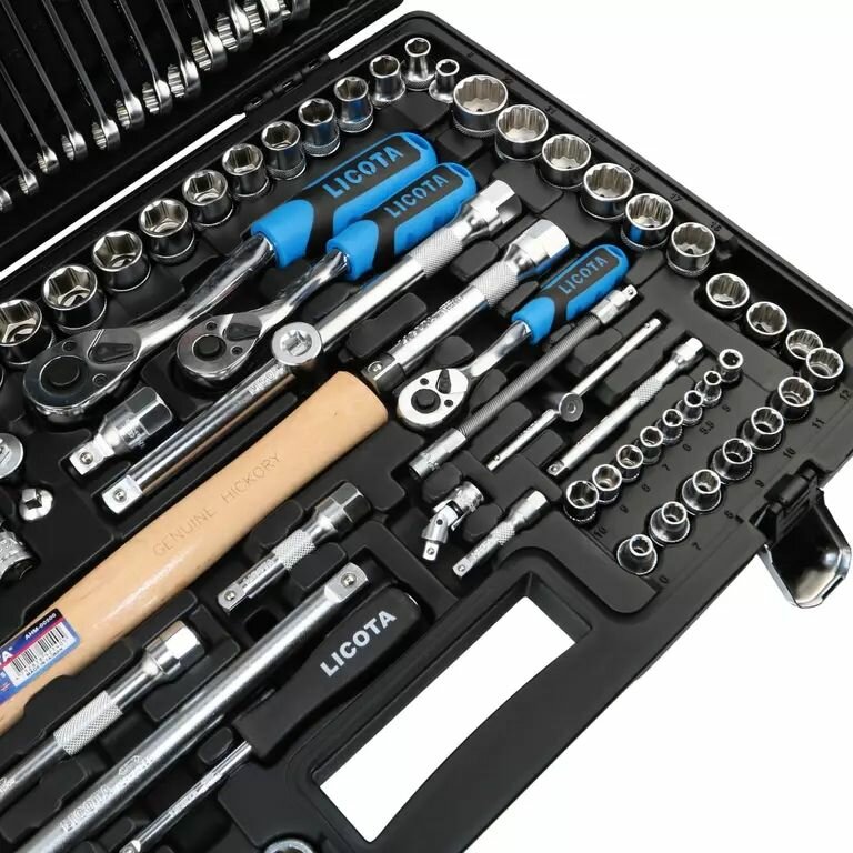 Набор инструмента 1/4", 3/8", 1/2", 131 предмет Licota ALK-8022F — фото 1