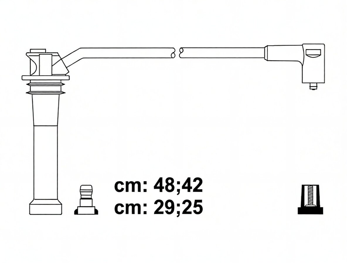 Провода высоковольт. ком/кт LYNXauto SPE5114